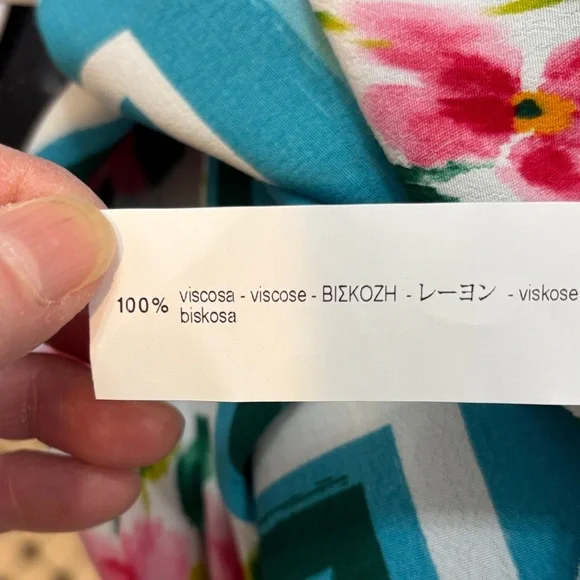 NWT Zara Floral Maxi Dress in Blue and Pink - Picture 7 of 8